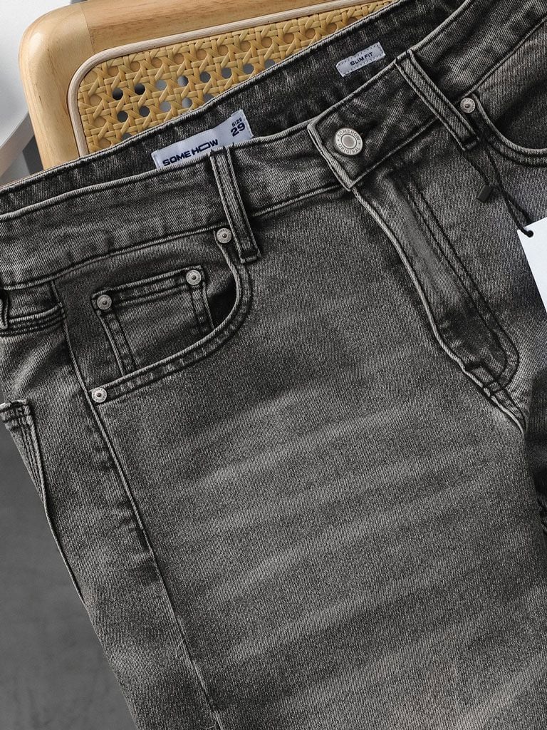 Quần Jean Slim Smoke Gray