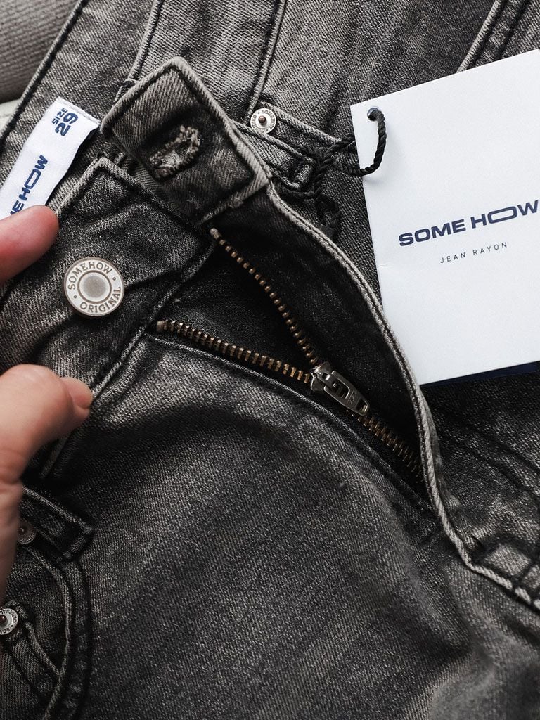 Quần Jean Slim Smoke Gray