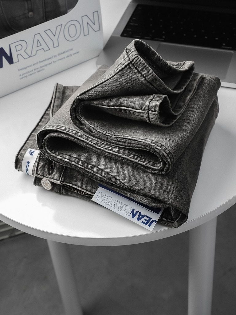 Quần Jean Slim Smoke Gray