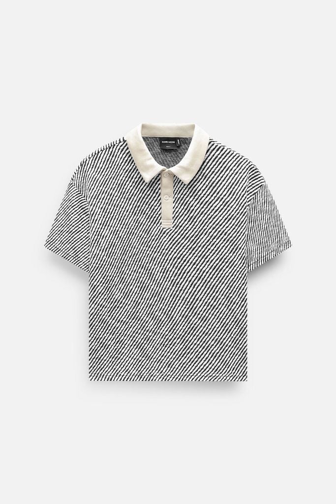  Áo Polo Boxy Diagline Colors 