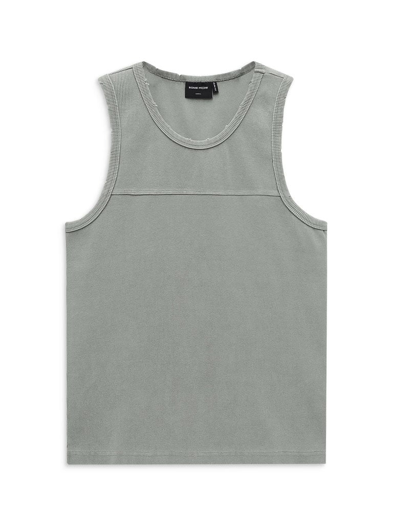 Áo Tanktop Basic Beige Gray