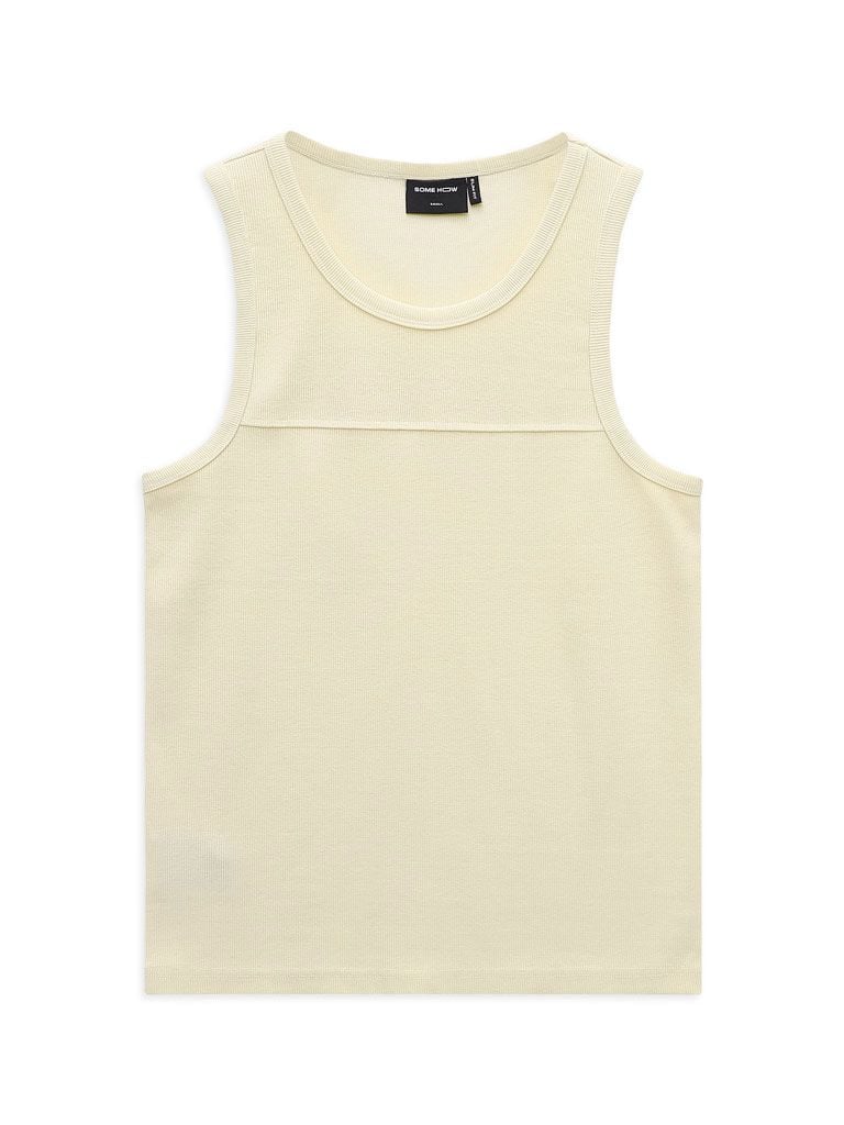  Áo Tanktop Basic Beige Gray 