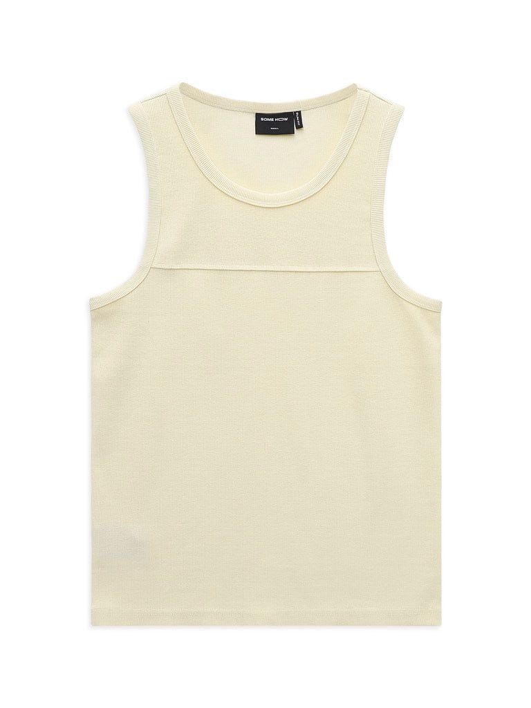 Áo Tanktop Basic Beige Gray