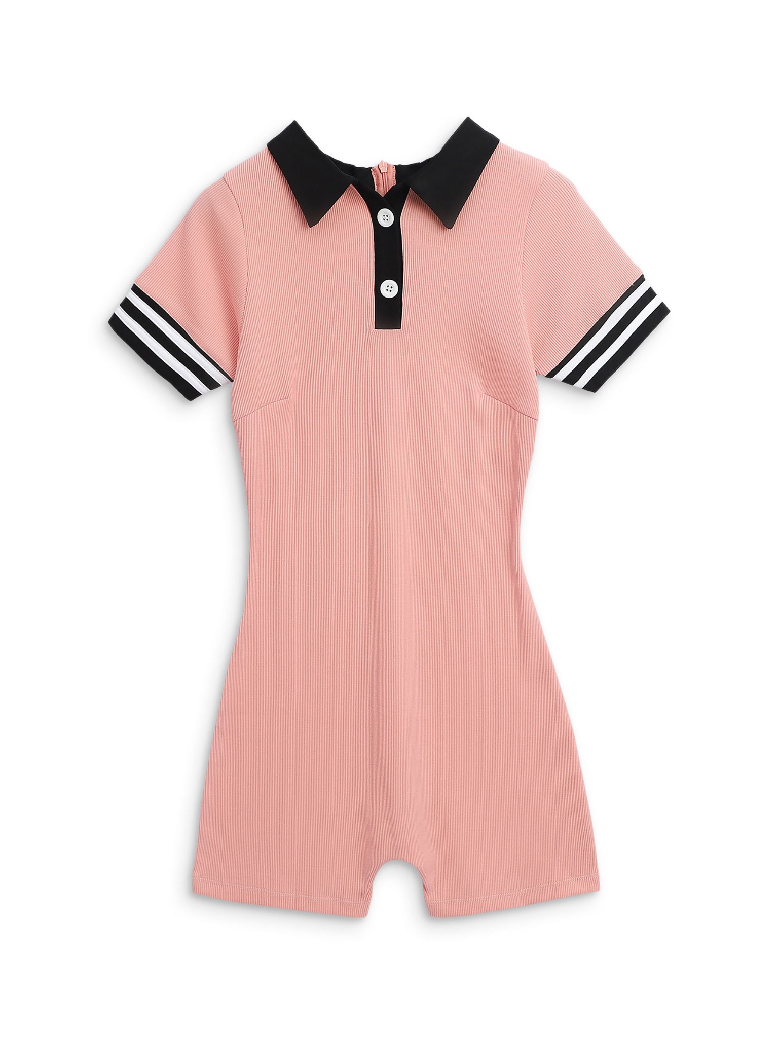 Jumpsuit Polo Phối Sọc