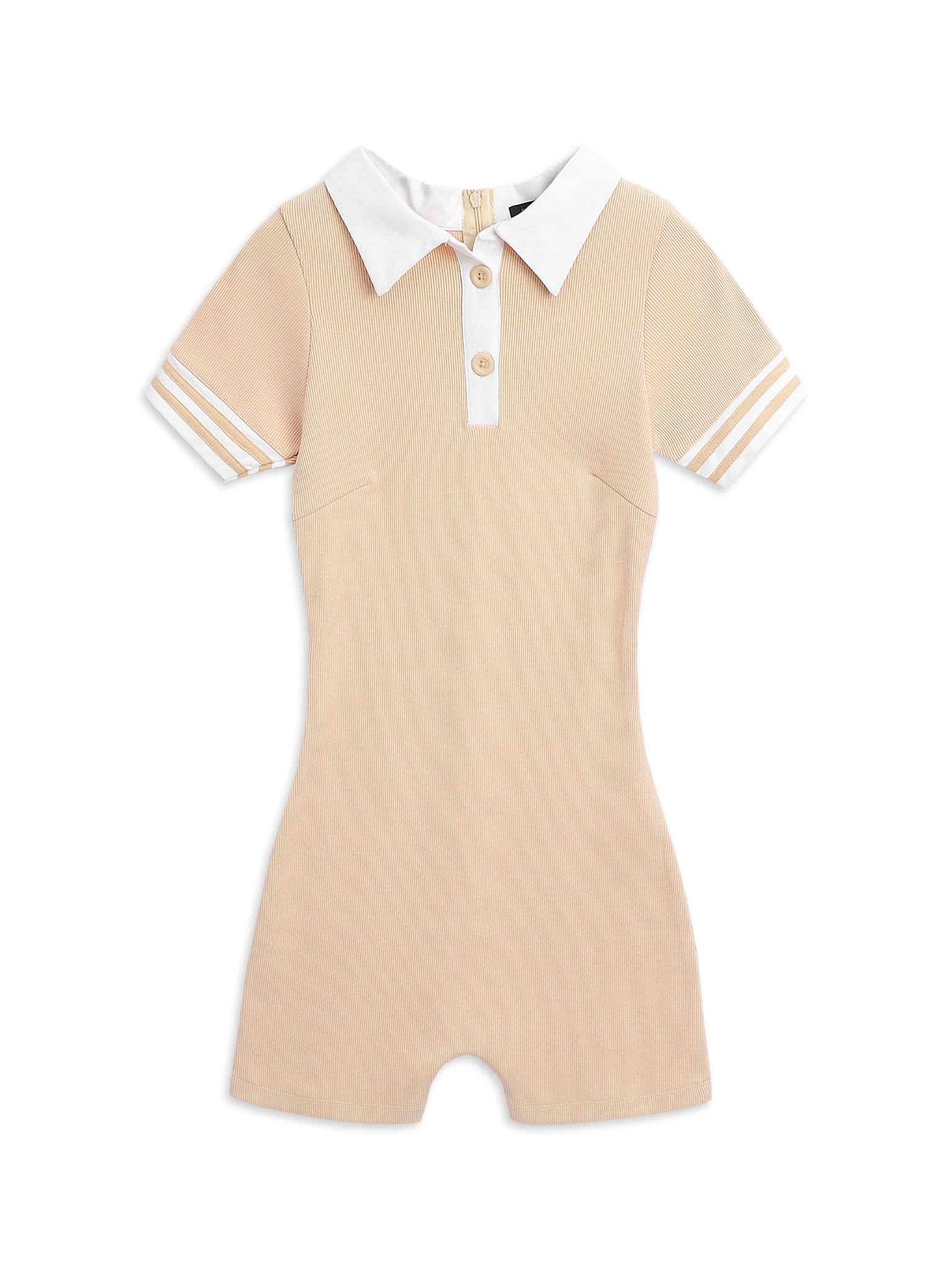 Jumpsuit Polo Phối Sọc