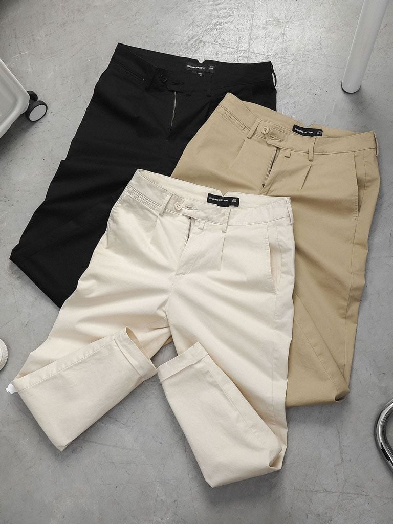 Quần Kaki Vback Black Beige