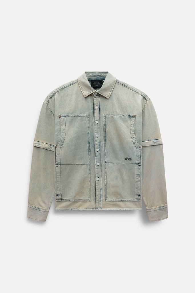  Áo Sơ Mi Denim Flex Sleeves Camplife 