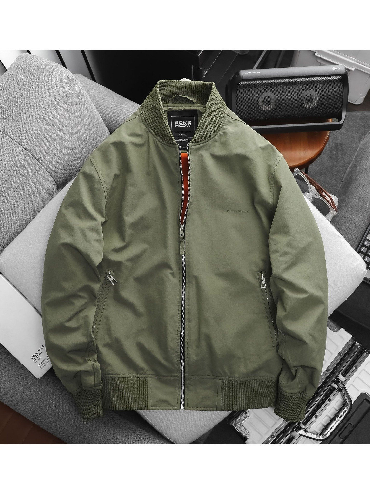 Áo Khoác Bomber Vintage Plain