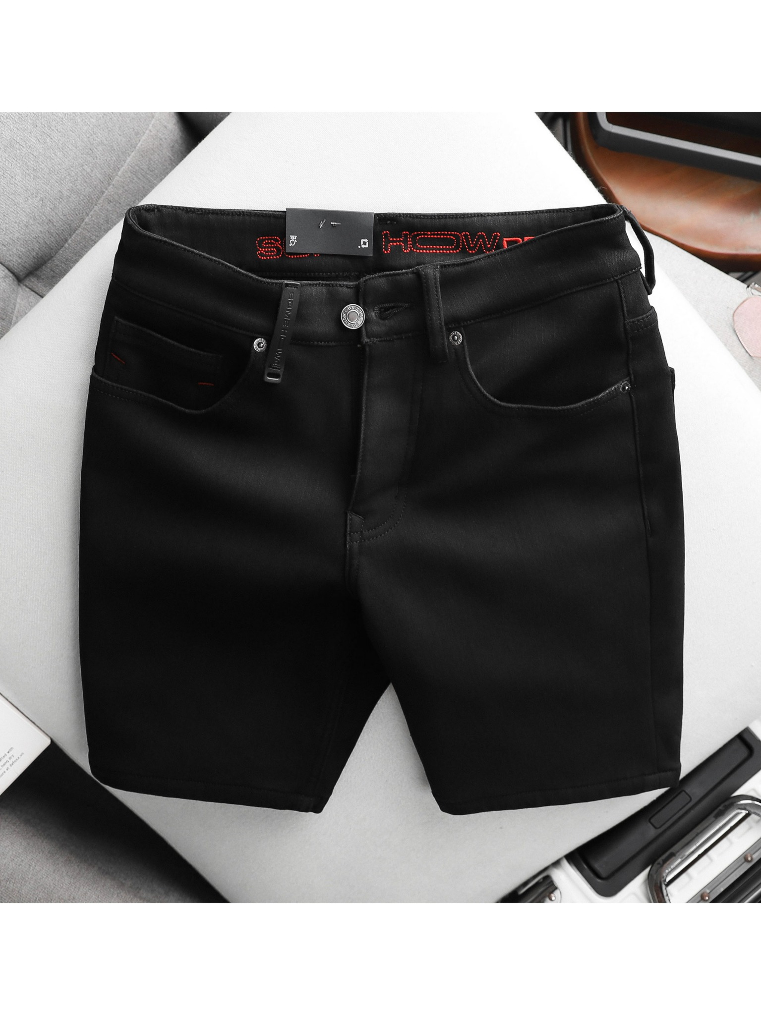 Quần Short Jean Dense Black