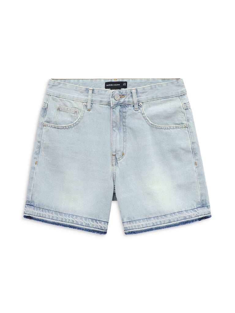 Quần Short Straight Unsewn Blue