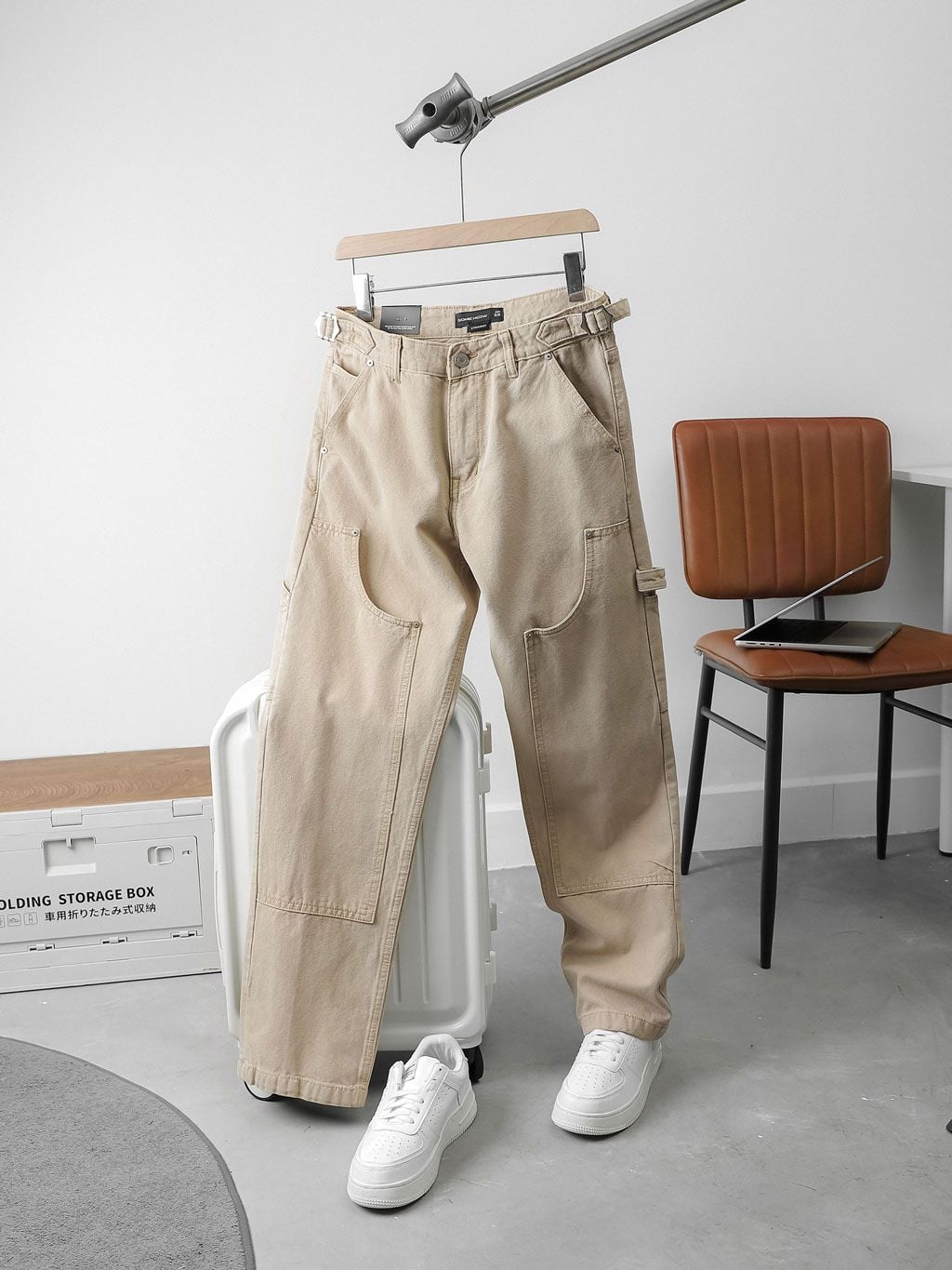 Quần Jean Straight Frontab Black Cream Camplife