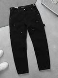Quần Jean Straight Frontab Black Cream Camplife