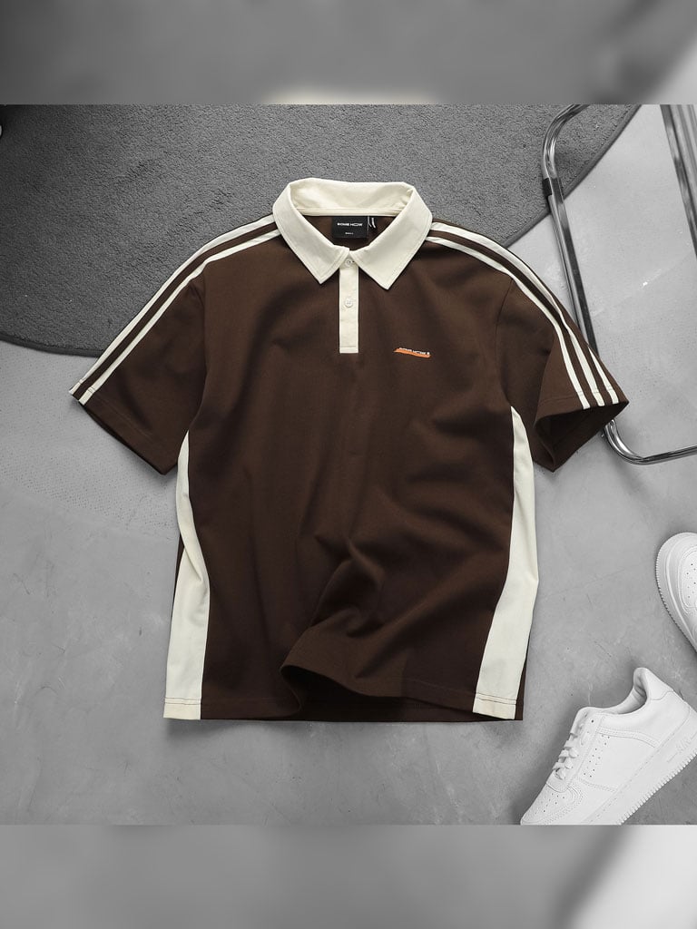 Set Polo Short Creamline Brownies 360GSM