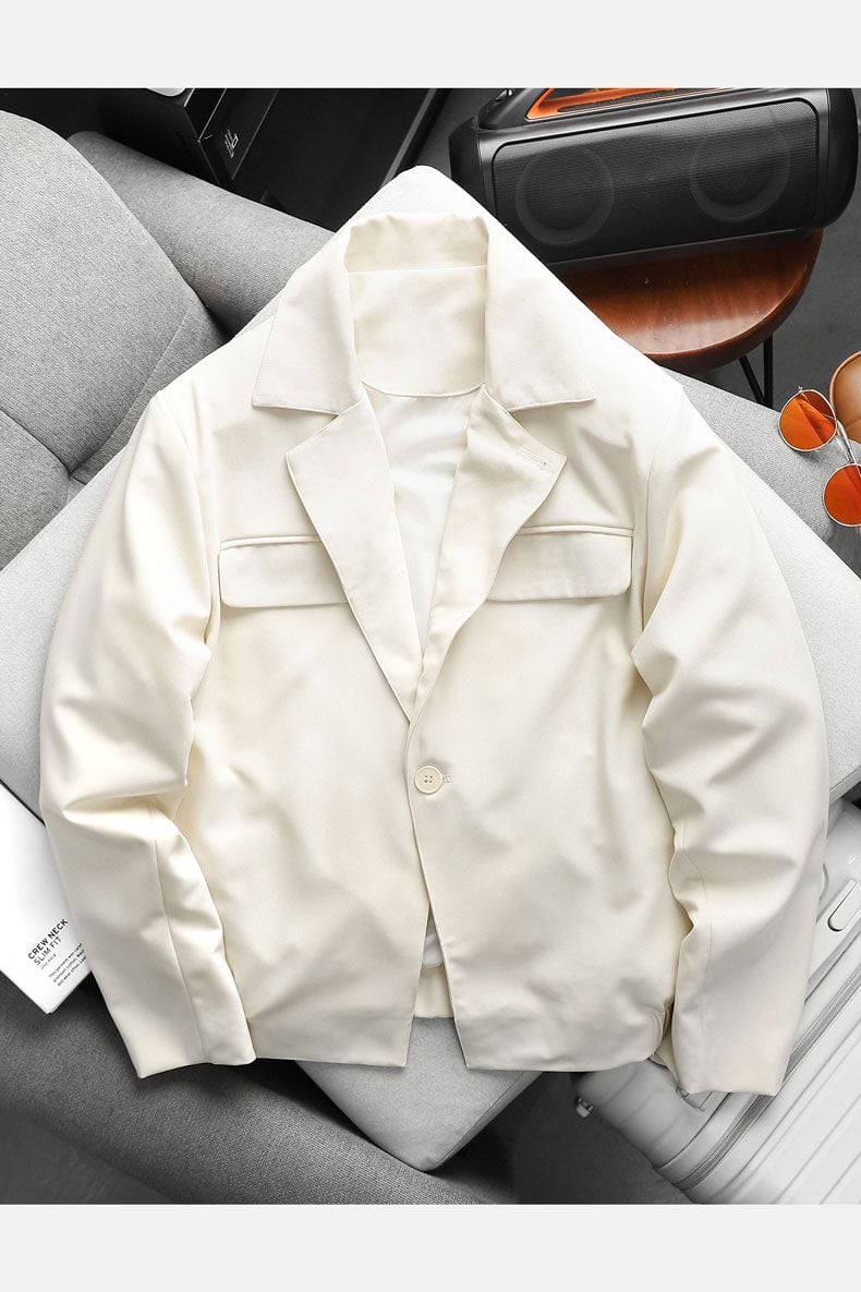 Áo Blazer Notch Lapel Gentle