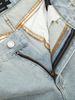 Quần Jean Straight Cargo Shiny Buttons