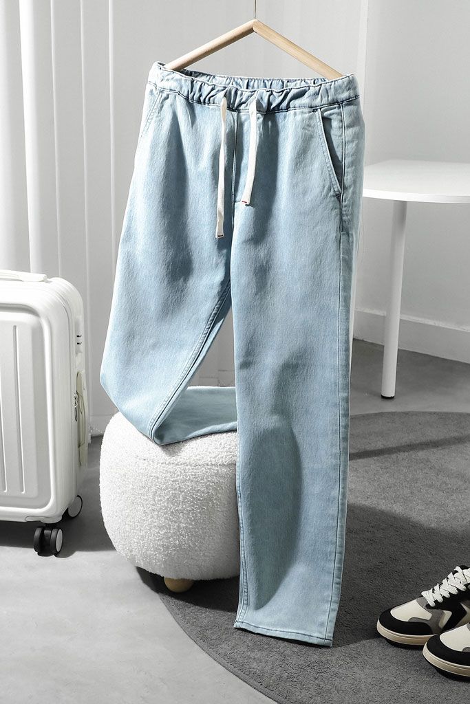 Quần Dài Denim Relaxed