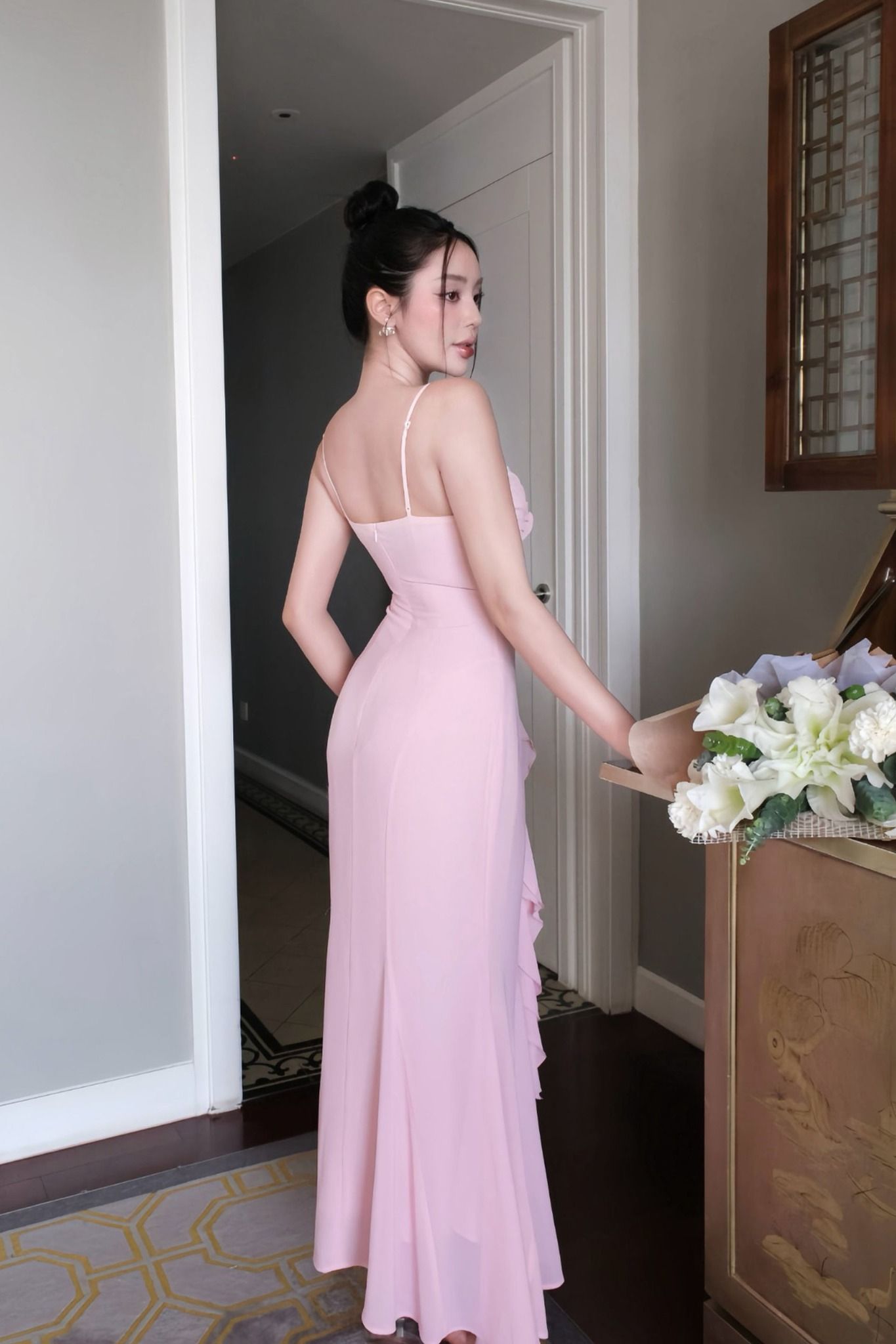 Đầm Dài Chiffon Scoop