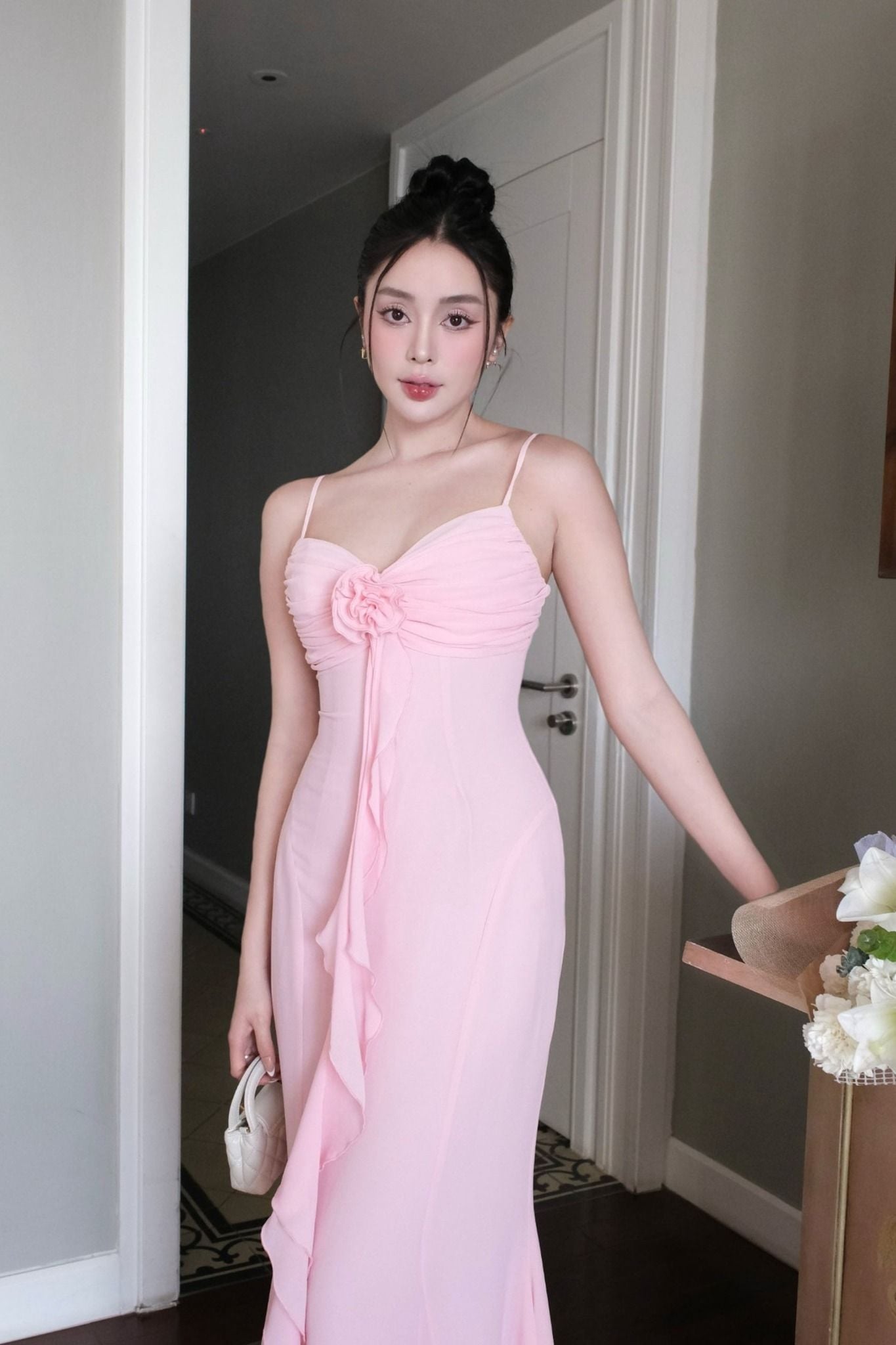 Đầm Dài Chiffon Scoop