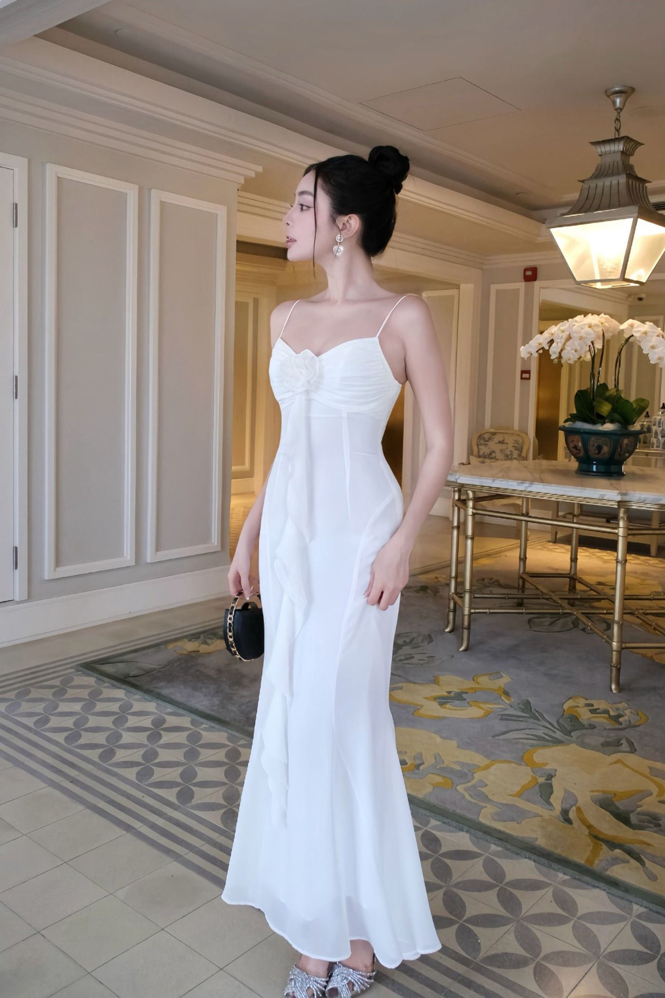 Đầm Dài Chiffon Scoop