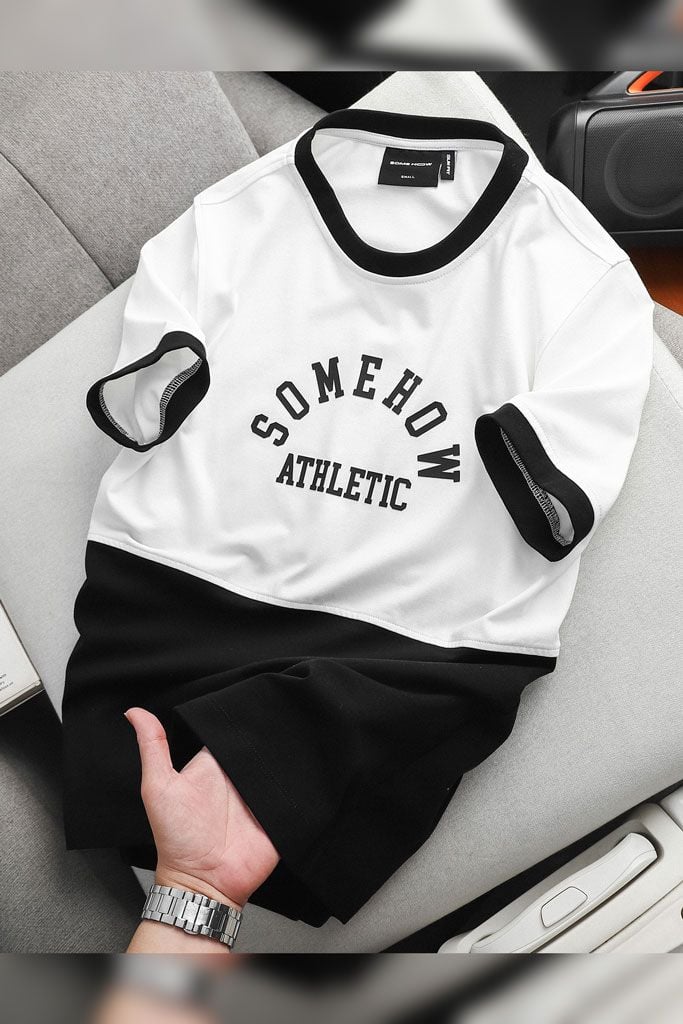 Áo Thun Black White Mix Cool Fab