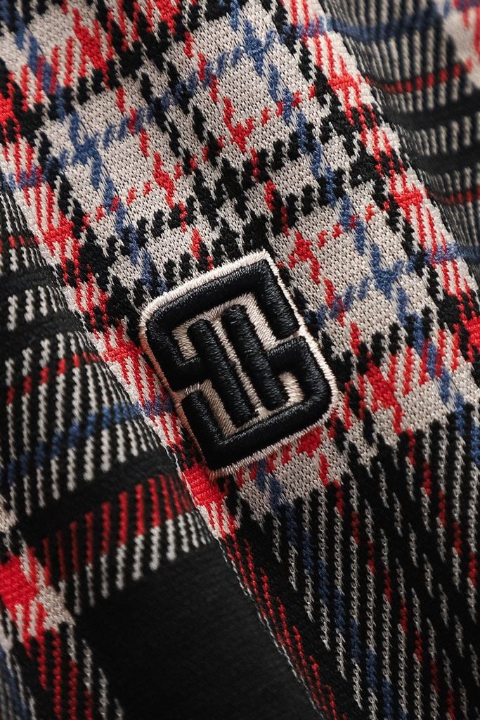 Áo Polo Black Red Checked Mix