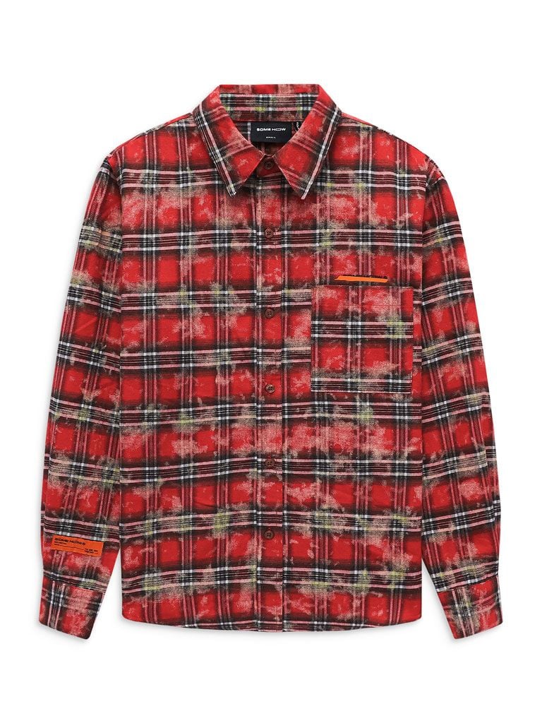  Áo Sơ Mi Checked Flan Orange Label 