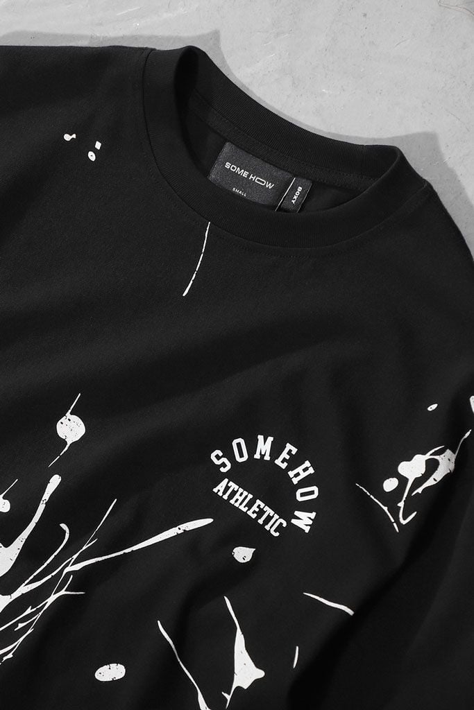 Áo Thun Boxy The Black Random