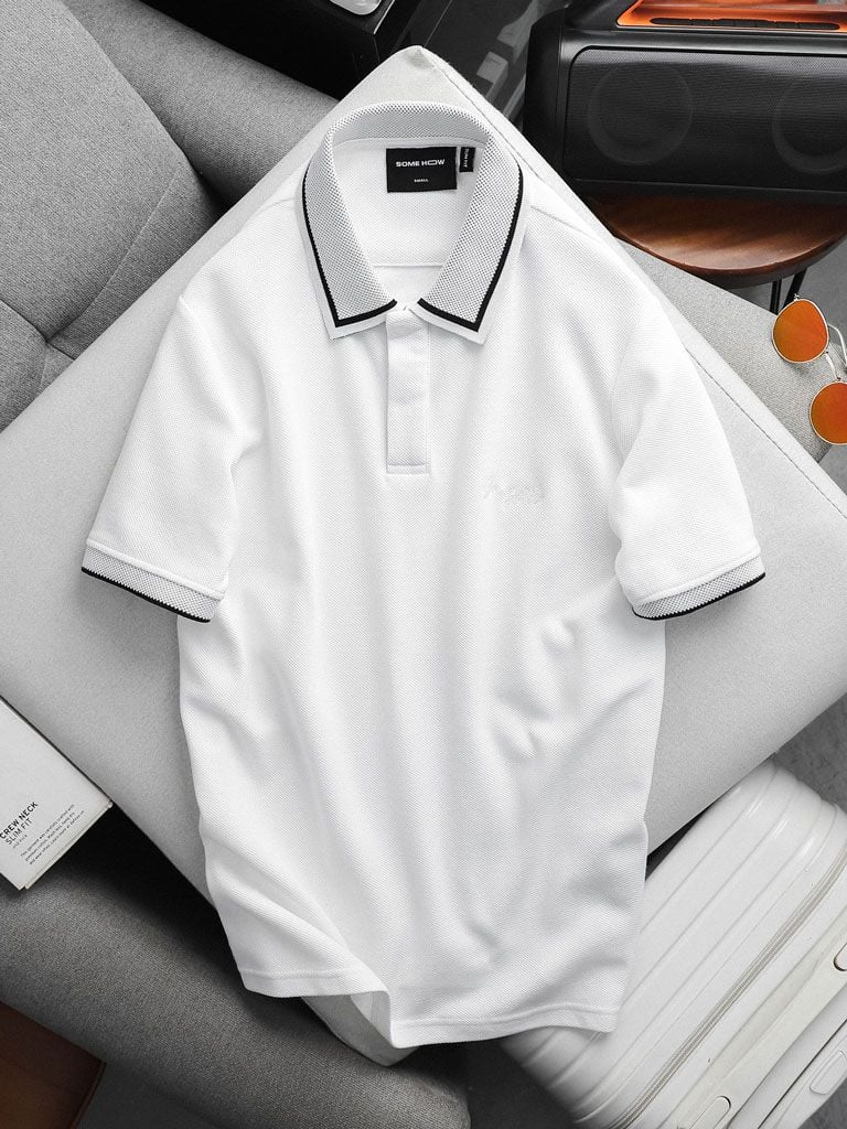 Áo Polo Hidden Placket Studio