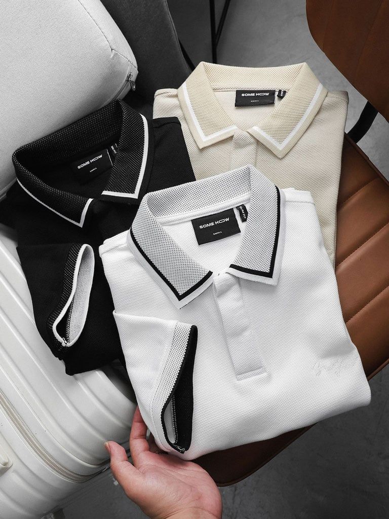 Áo Polo Hidden Placket Studio