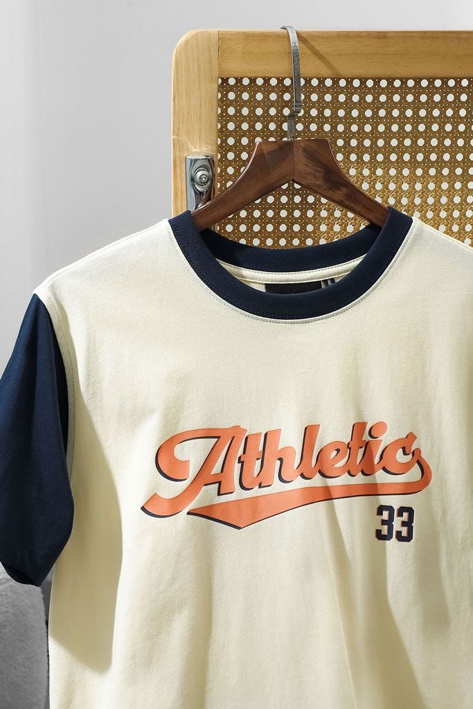 Áo Thun Athletic Blue Sleeves 33