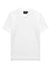 Áo Thun Henley Slim White Gray Cream