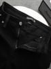 Quần Jean Skinny Leather Back Pocket Black