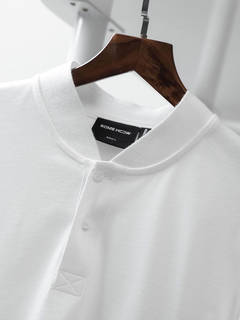 Áo Polo Cool Fab White Base