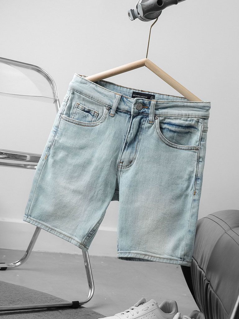 Quần Short Slim Denim Back Devipock