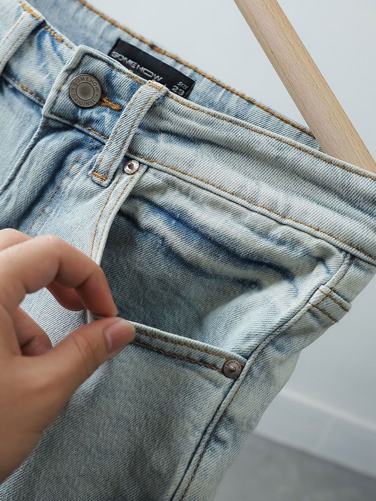 Quần Short Slim Denim Back Devipock