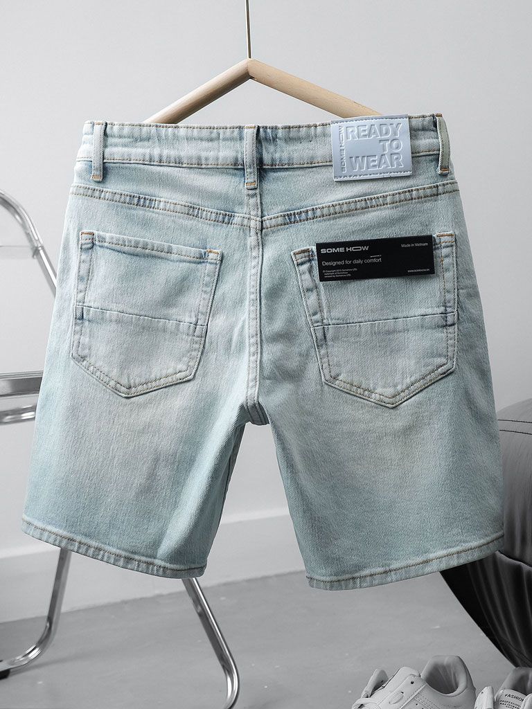 Quần Short Slim Denim Back Devipock