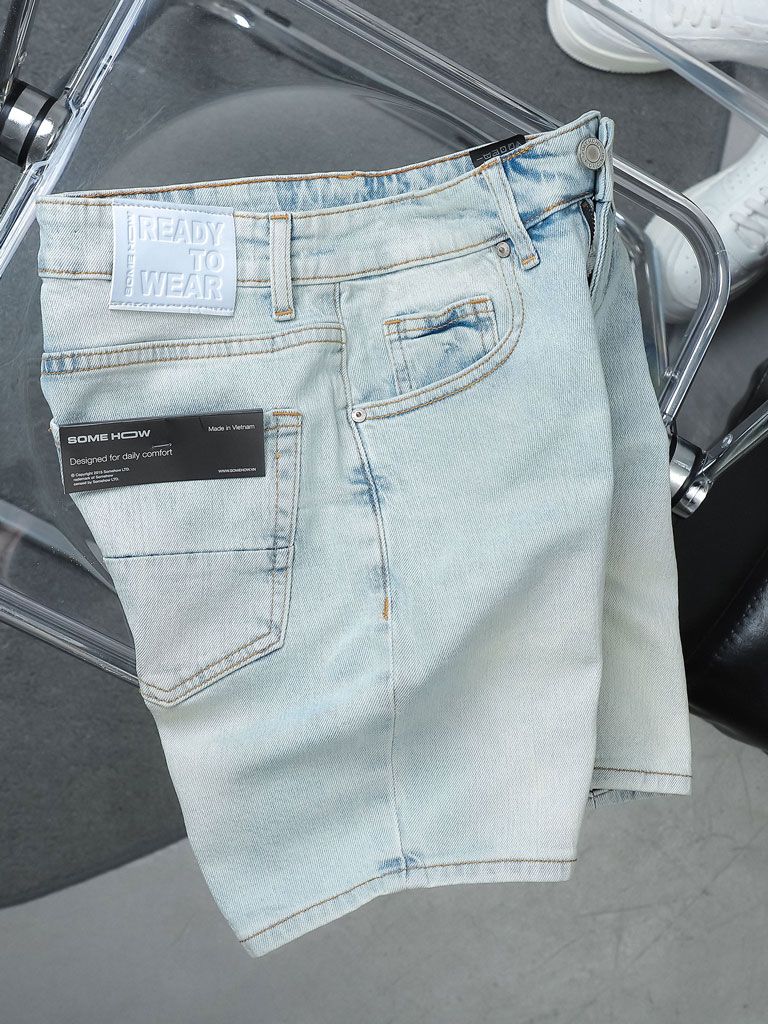 Quần Short Slim Denim Back Devipock