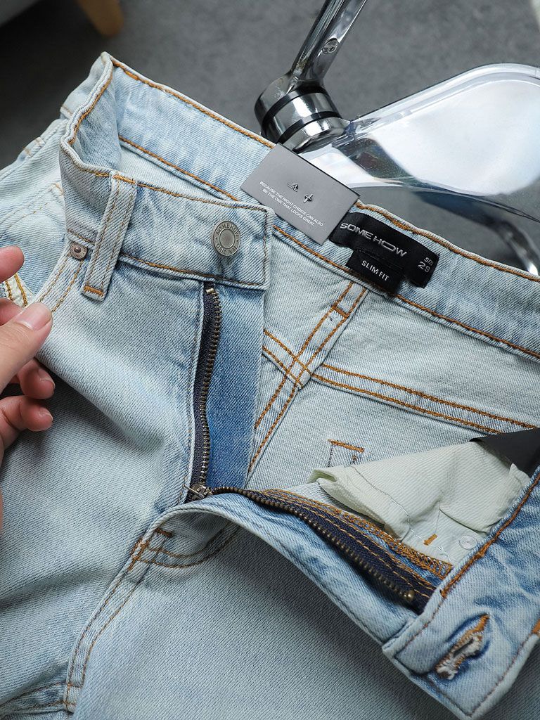 Quần Short Slim Denim Back Devipock