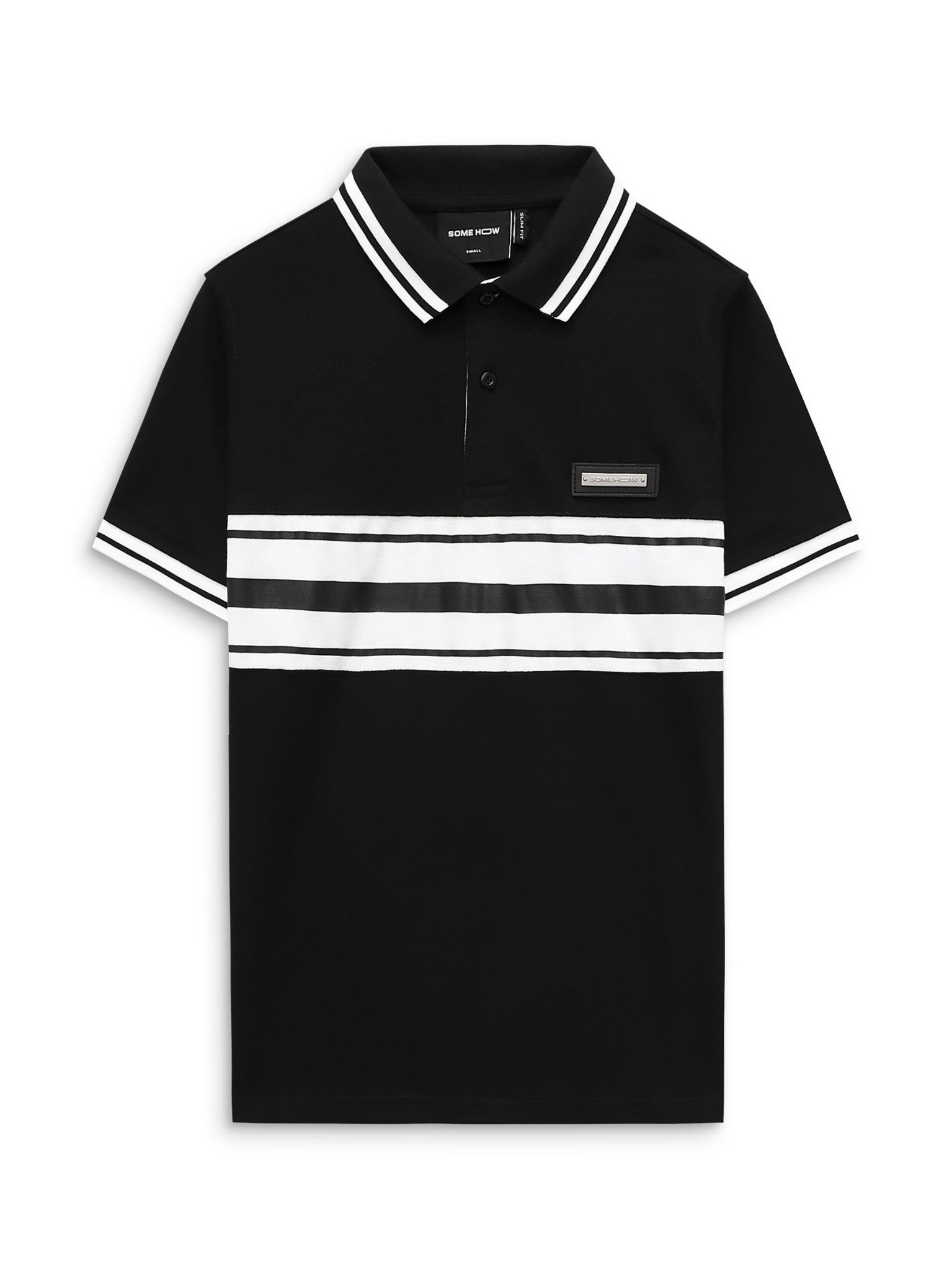 Áo Polo White Midlane Black