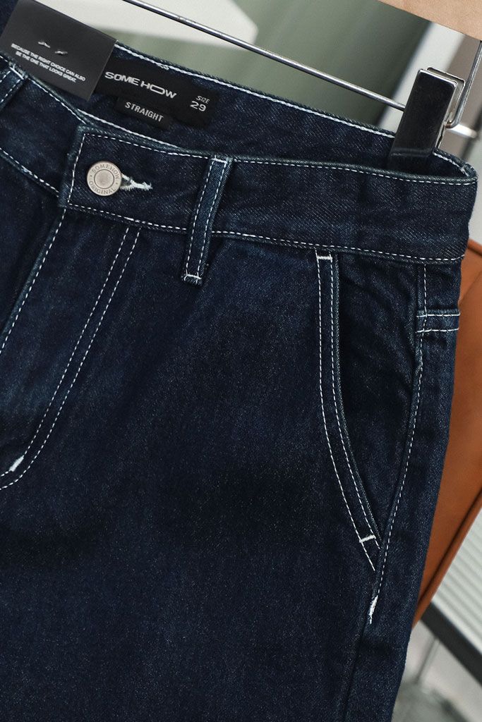 Quần Jean Straight Indigo Classic