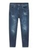 Quần Jean Skinny Paint Splash Blue