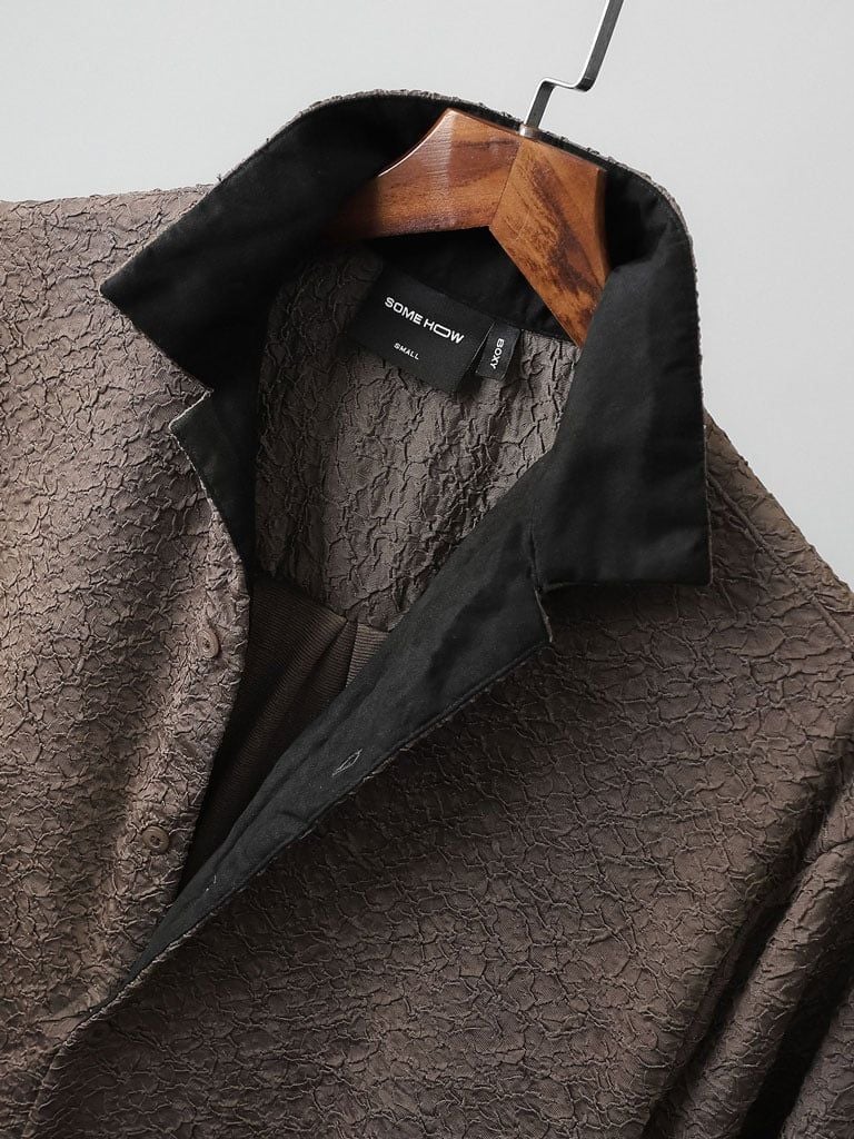 Áo Sơ Mi Boxy Black Brown