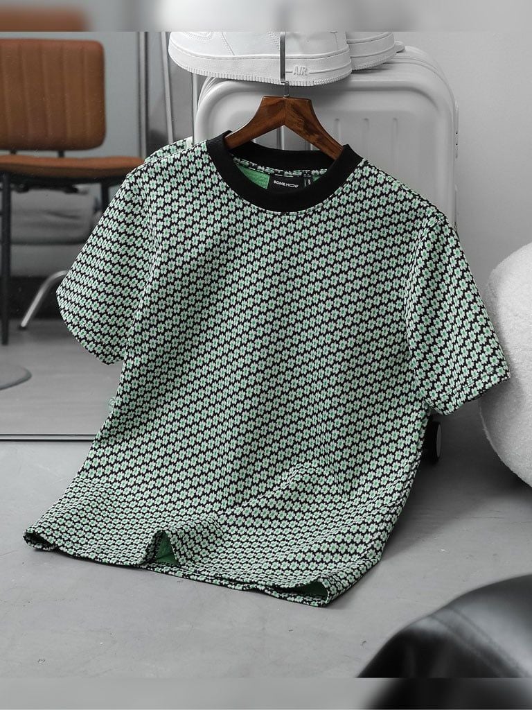 Áo Thun Mini Flowers Greentone