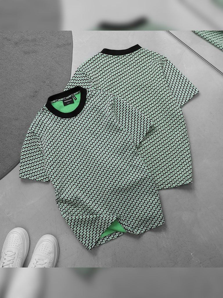 Áo Thun Mini Flowers Greentone