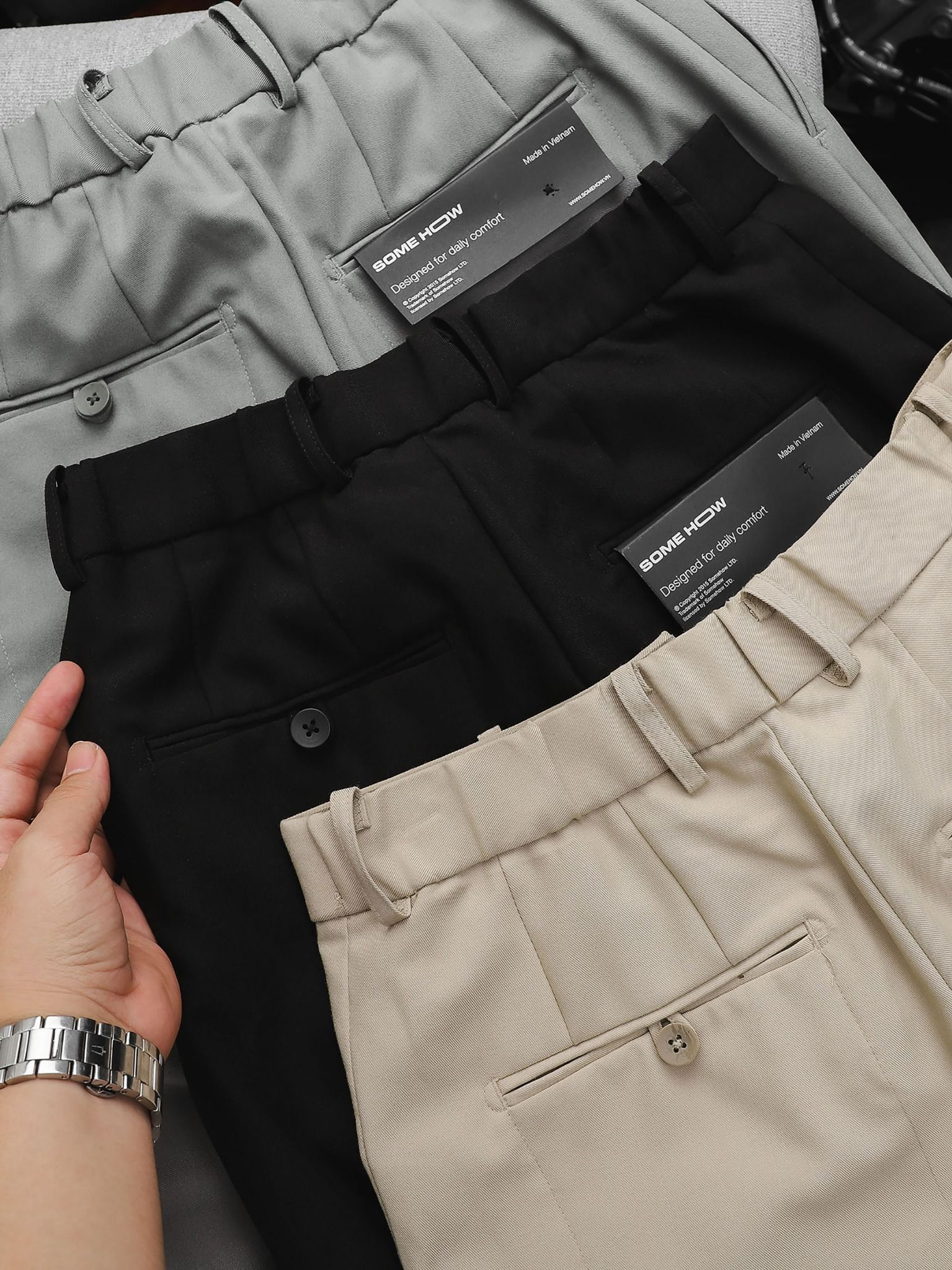 Quần Tây Elasband Inside Button