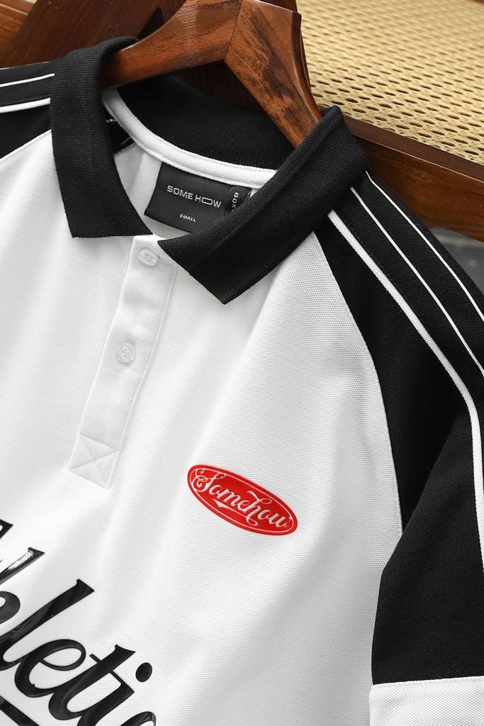 Áo Polo Shoulder Linemix