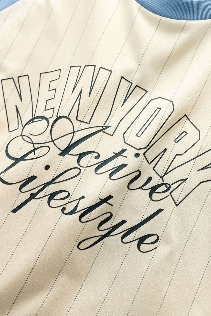 Áo Thun Raglan Stripes New York 25