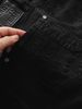 Quần Jean Skinny Word Details Black