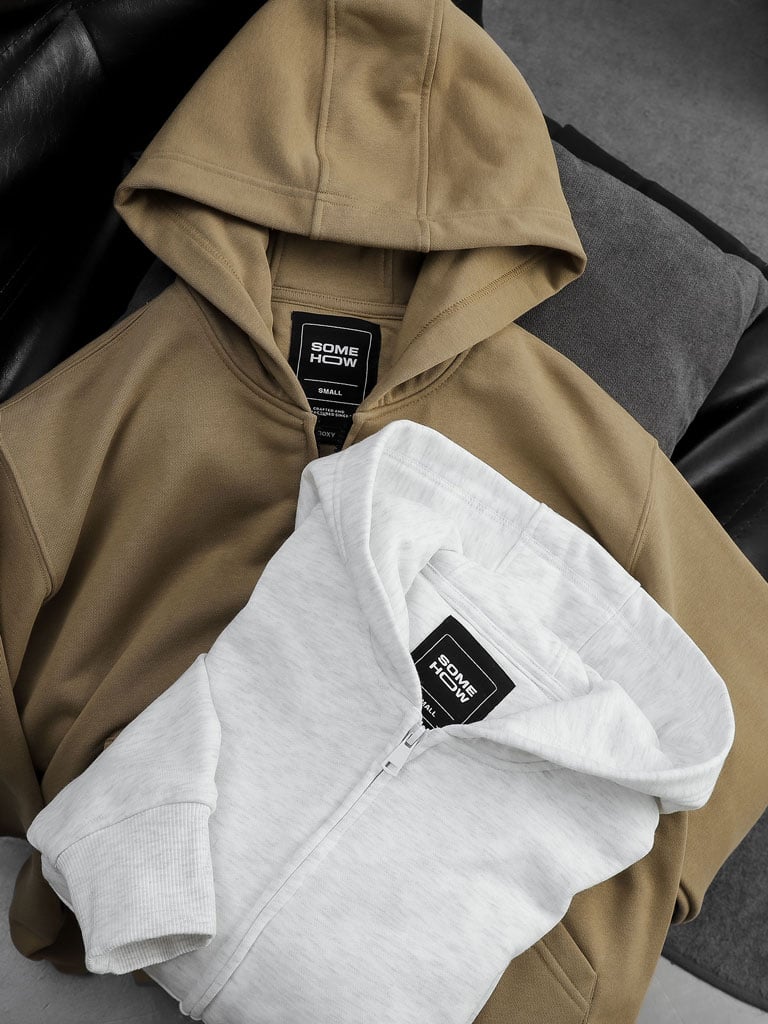 Áo Hoodie Boxy Easy Zip