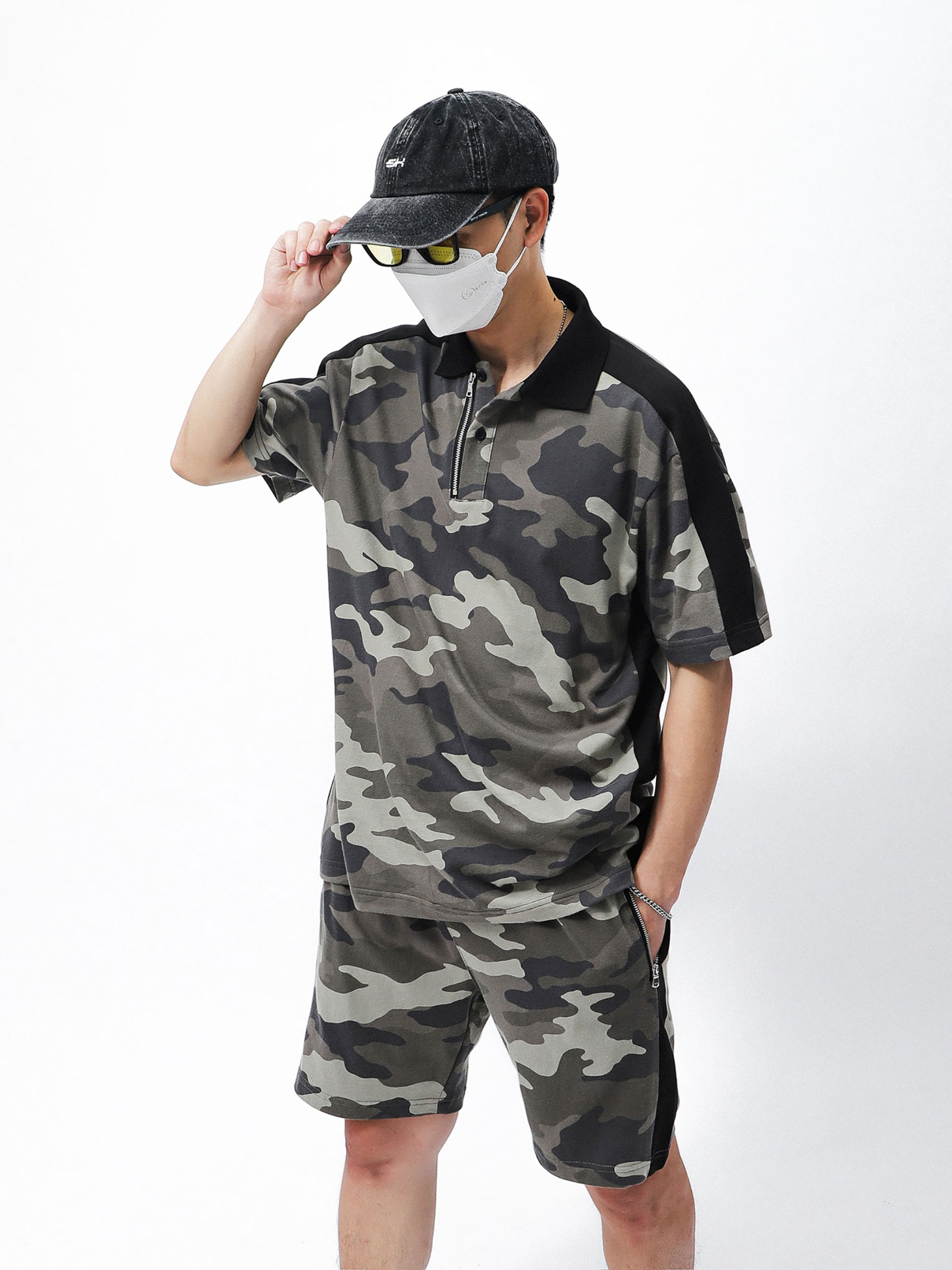 Set Relaxed Duo Zipper Camo